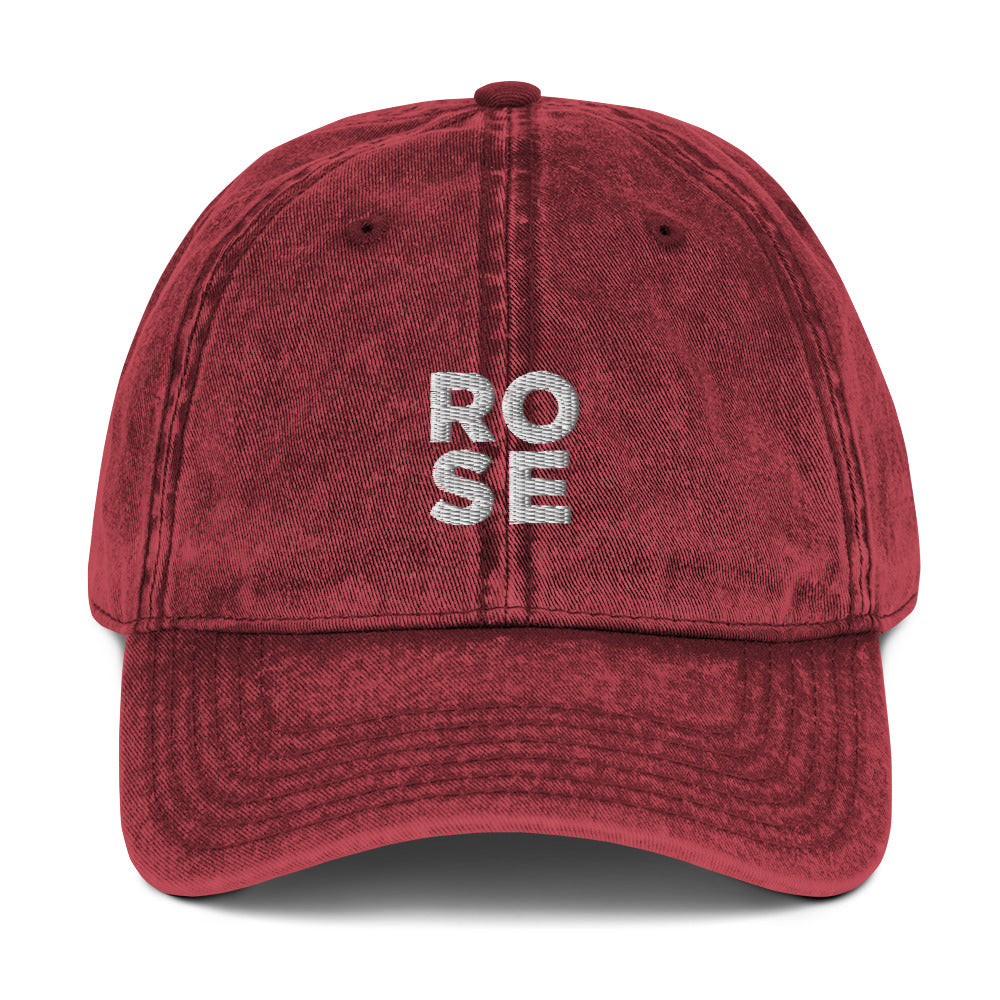 ROSE Vintage Cotton Twill Cap